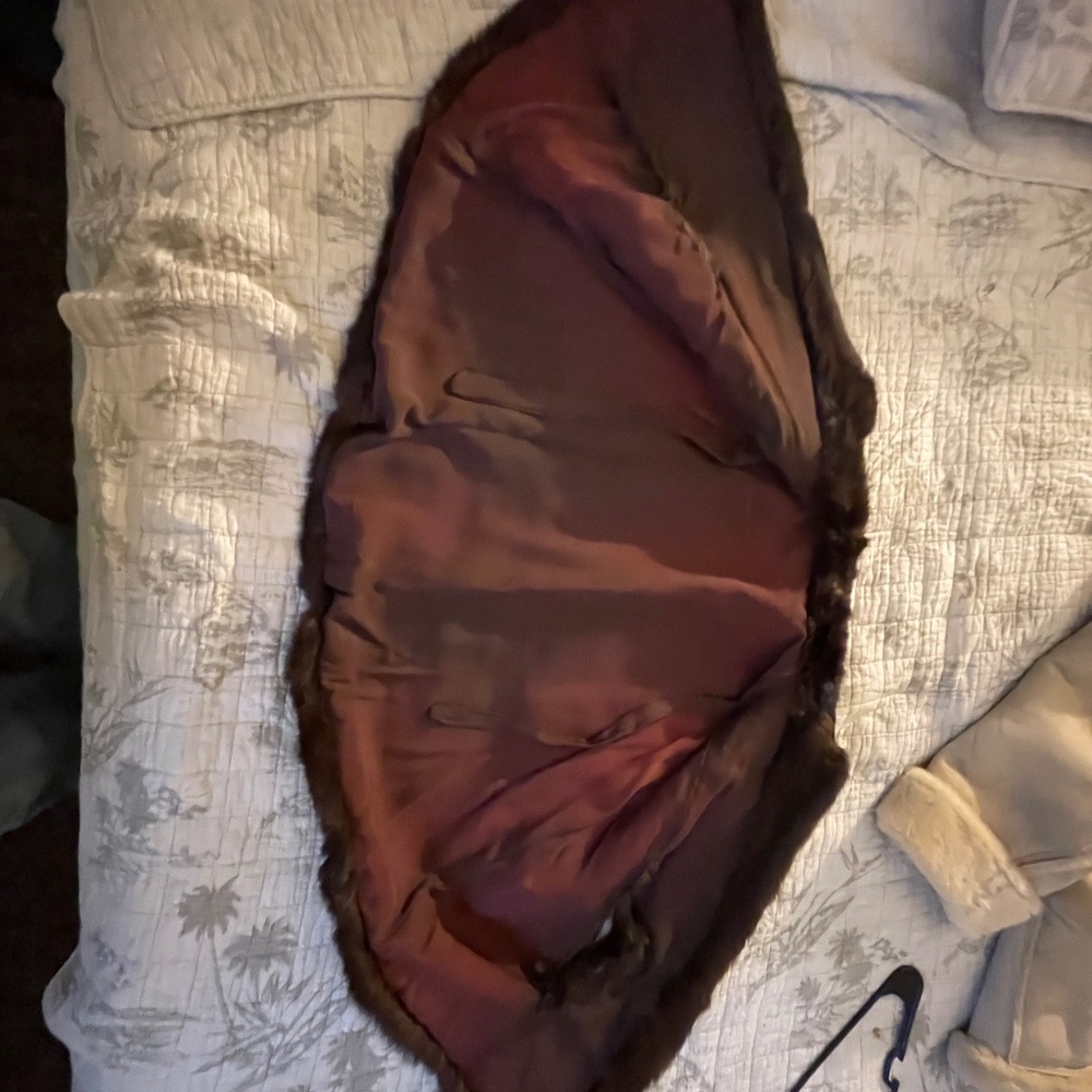Vintage real fur cape